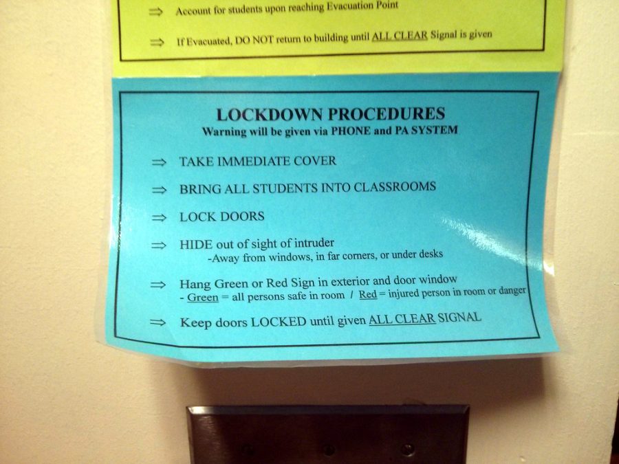 Lockdown procedures. Image by Cory Doctorow.