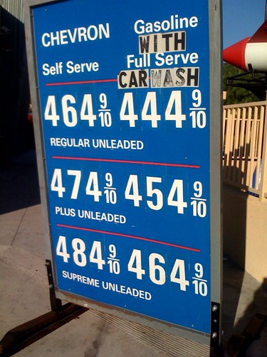 Gas prices in San Diego, CA by Glenn Batuyong
